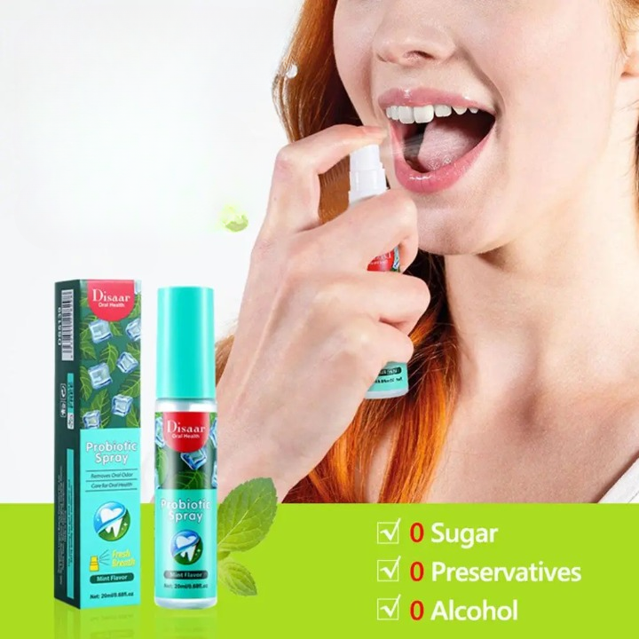 Disaar - 3 Bouteilles Spray désodorisant pour l'haleine