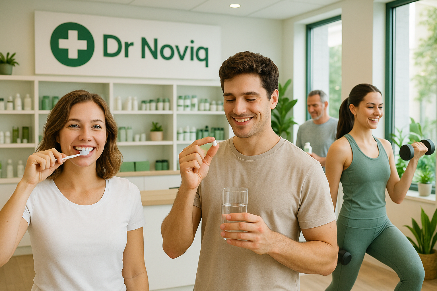 You can add Dr Noviq name and remove the collections names and add lifestyle picture 